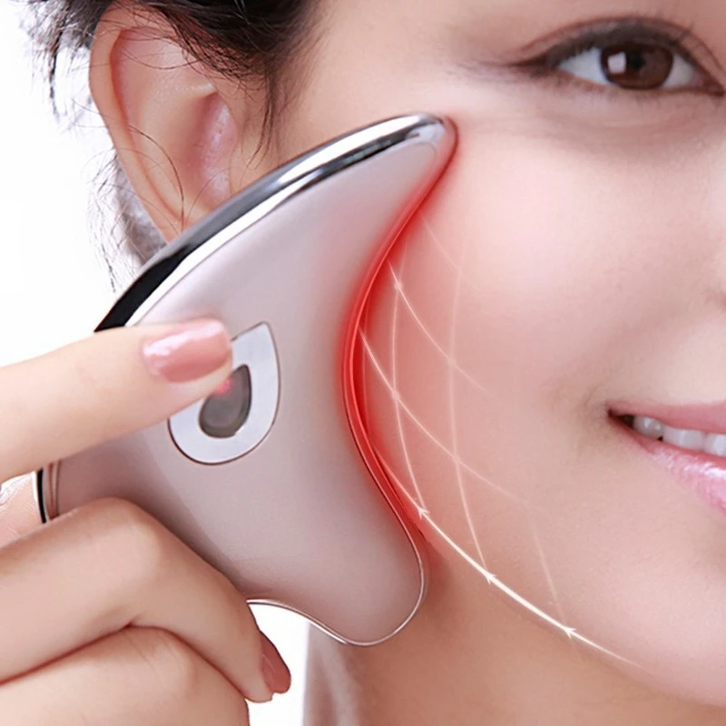 

Массажер для лица, лифтинг, подтяжка, прибор для V-образного овала лица, электрический массажер для V-образного овала лица, вибрация, пластина гуаша, прибор для красоты лица