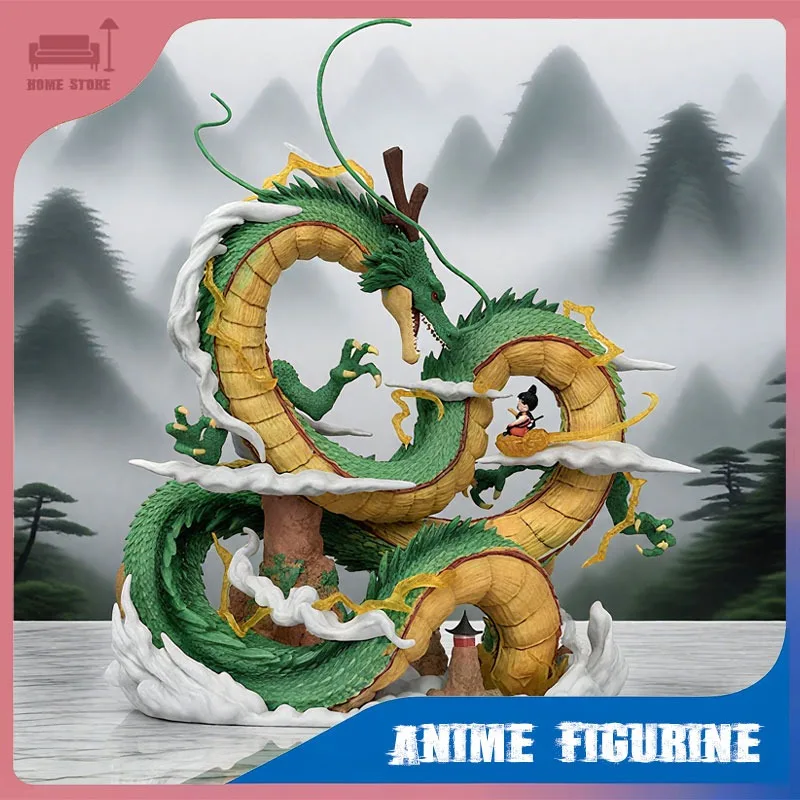 Anime estatueta dragon ball z shenron figura goku pvc estátua modelo decoração de mesa ornamento anime coleção periférica brinquedos