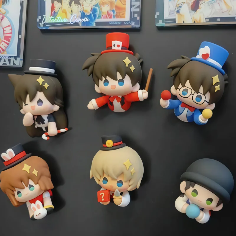 ของแท้ ชุดนักสืบโคนัน ซีรีส์เวทมนตร์บนเวที กล่องสุ่มแม่เหล็กติดตู้เย็น ของตกแต่ง รุ่นราเชล ตุ๊กตาของเล่น ของขวัญ