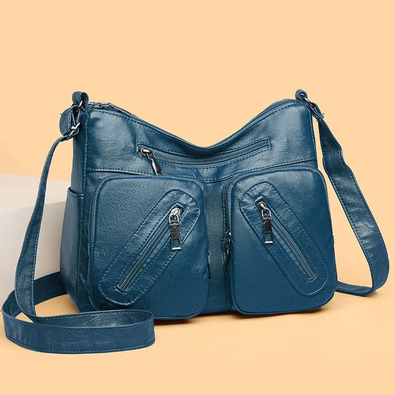 

Women's Handbag Women's Shoulder Bag Fashion Purse Vintage Leather Bag Large Capacity Handbag Inclined Shoulder Bag Mom's Bag