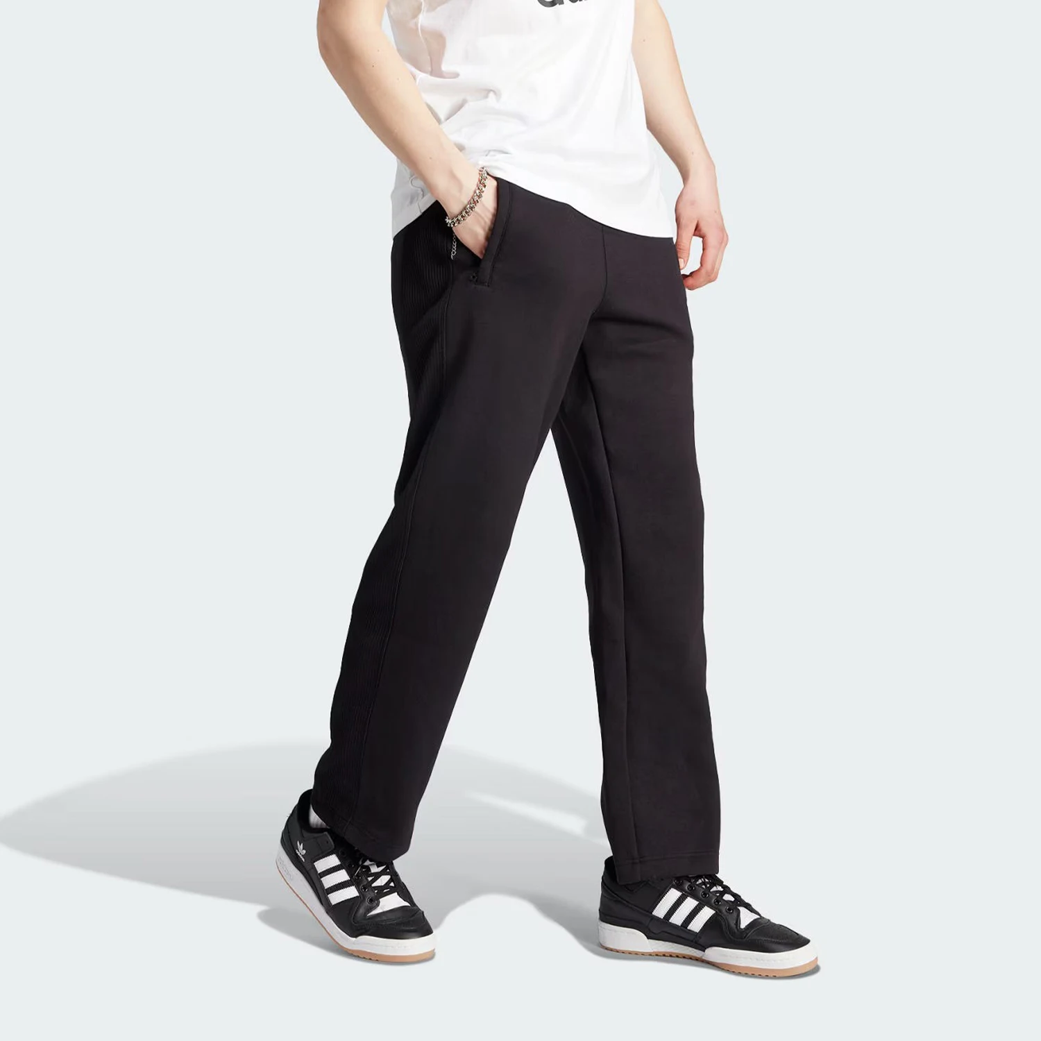 Adidas Originals Men's Three-Stripes Knit Air Mesh Jogger Pants IJ0707