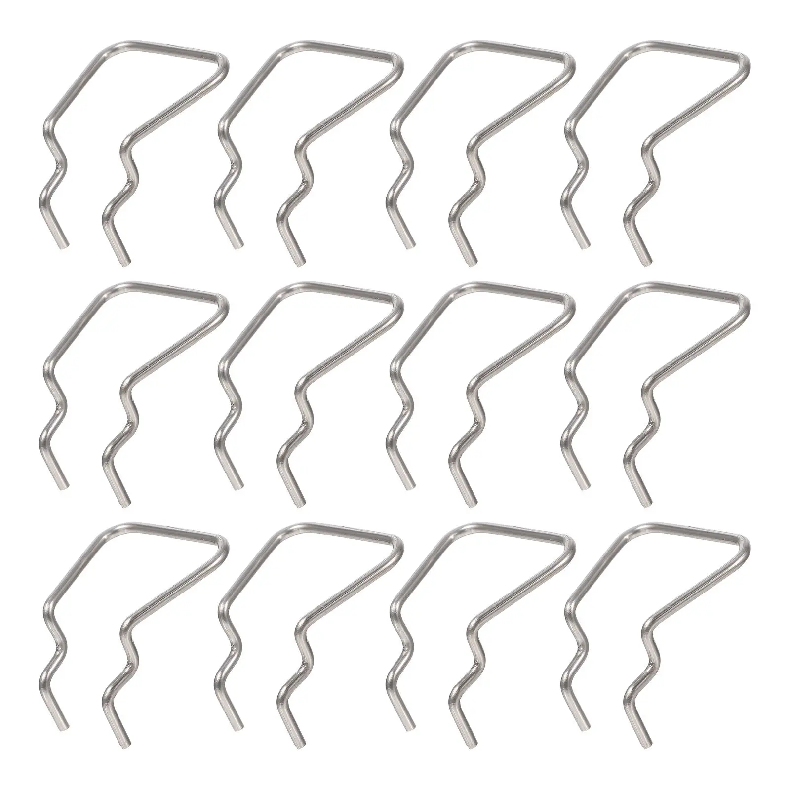 

12 Pcs Hardware Tool Display Stand Pegboard Hooks Stainless Steel Wall Rack Shelf Organizers Perforated Grid