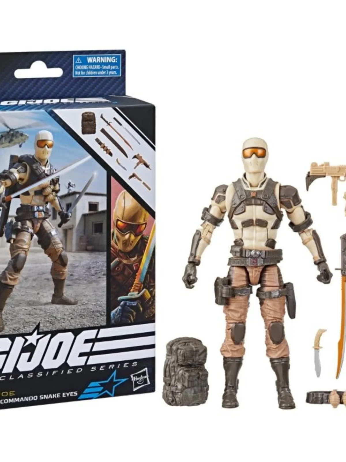 

Hasbro G.I.Joe Special Forces Top Secret Desert Assault Snake Eyes 6 "movable Tabletop Case Display Birthday Gift