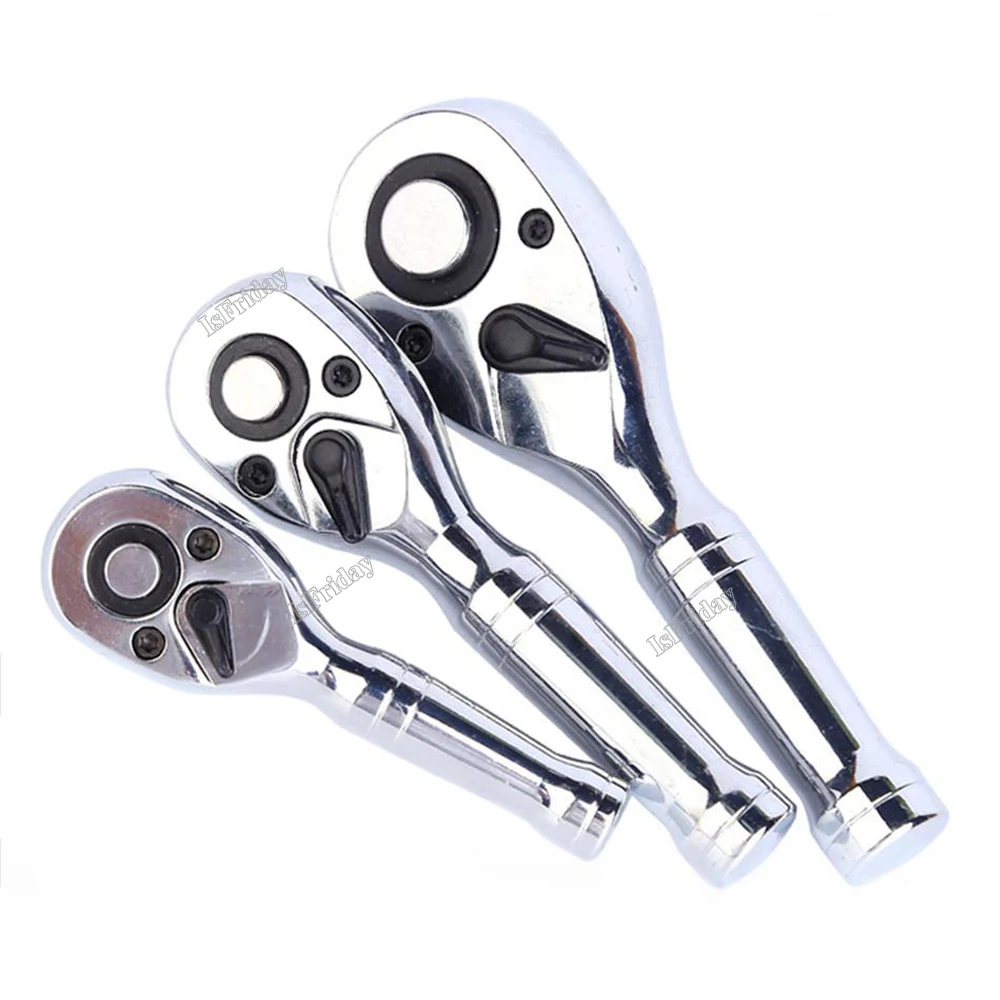 72 Teeth Hand Tools Quick Socket Ratchet Wrench Spanner Big Medium and Small Fly Two-way Horns Short Handle Mini Repair Tool