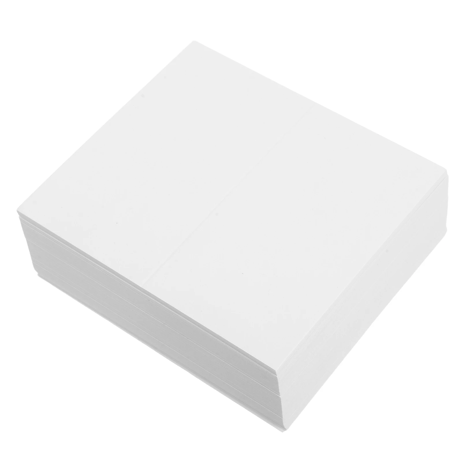 

100Pcs Wedding Place Cards 3.93x3.54in Blank White Table Tent Cards for Guest Names Print Or Handwrite Elegant Tabletop Decor