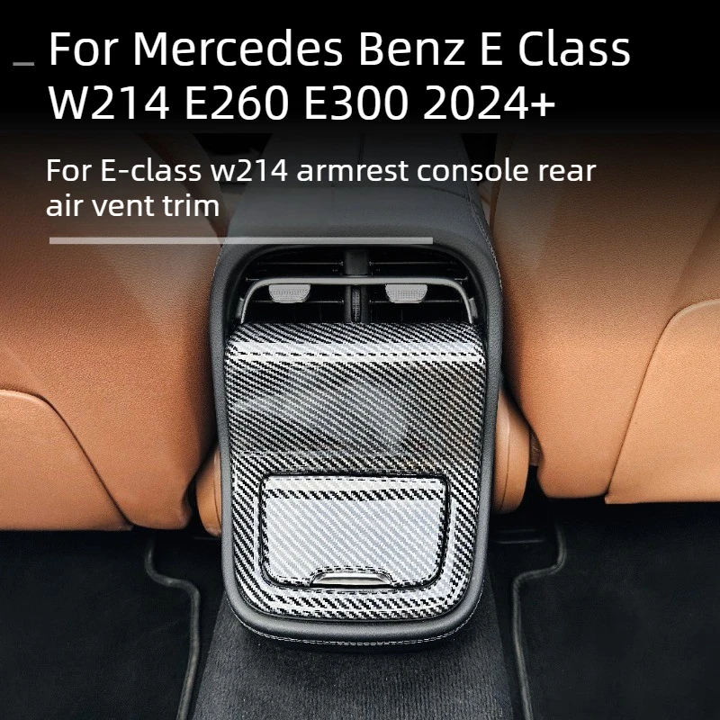 

Car Styling Rear Air Conditioning Vent Frame Decoration Cover Trim Modification for Mercedes Benz E Class W214 E260 E300 2024+