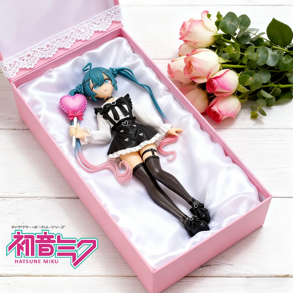 19cm Sexy Girl Hatsune Miku Anime Figure Fashion Subclture Miku Action Figure Room Decorations PVC Collection Model Doll Toys