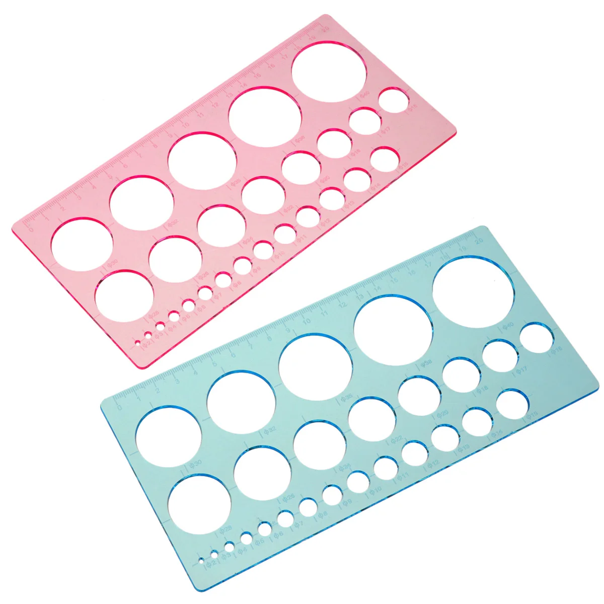 Strumento di misurazione della precisione in plastica trasparente da 8 pezzi, scala trasparente, righello dritto creativo per studenti dell'ufficio scolastico