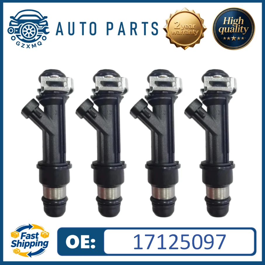 4pcs 17125097 Fuel Injectors Nozzle Fits For Daewoo Lublin 2.2L 4 Cylinder #FJ10596 FJ10596-12B1