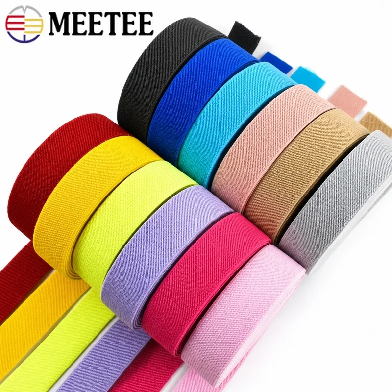 

5Meters 20-50mm Elastic Band Wide Stretch Webbing Tape for Pants Waistband Underwear Rubber Bands Garment Sewing Accessories