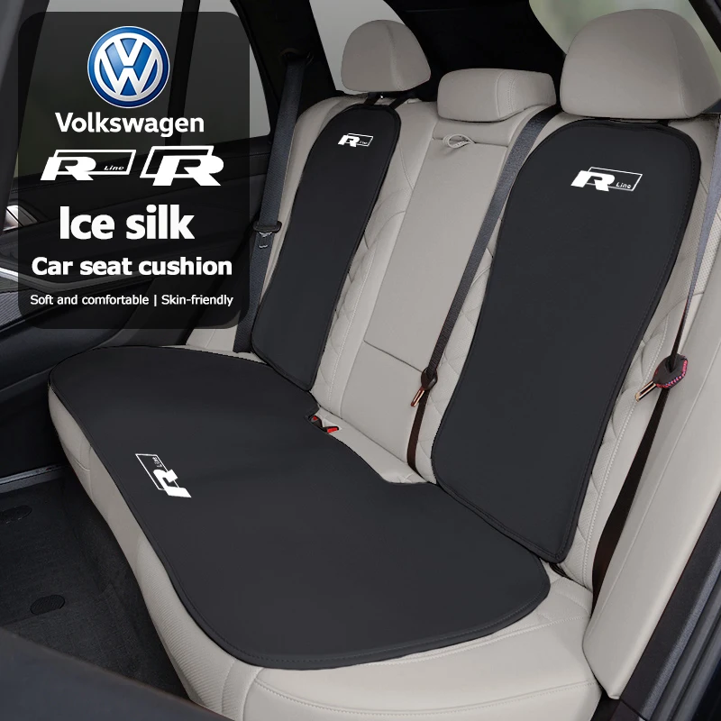 Car Seat Cover Front Rear Cushion Breathable Protector Mat For VW GTI Atlas Jetta Touareg Variant Golf Polo Taos Nivus Passat Ti