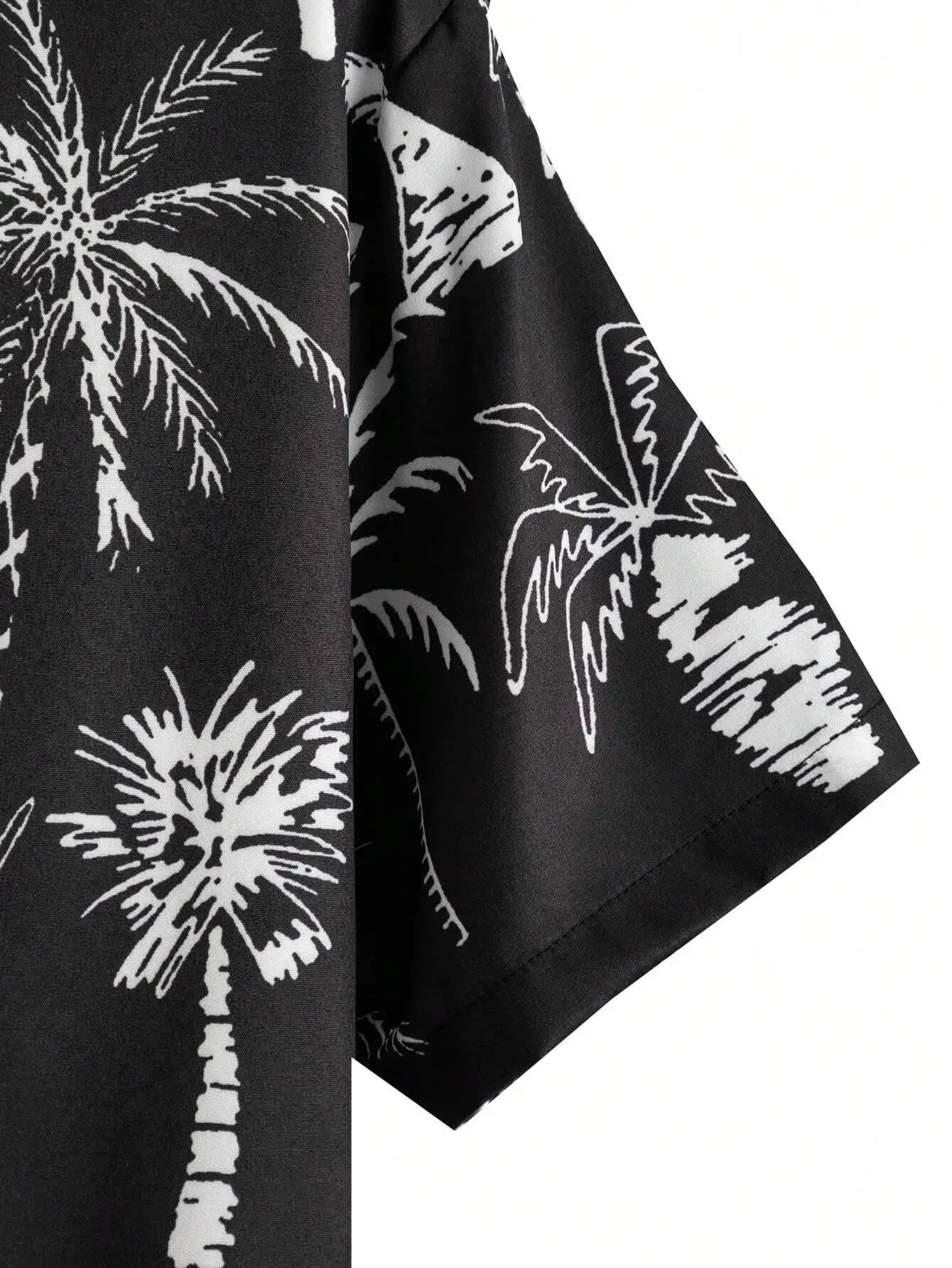 Men's summershirts  printed coconut pattern summer shirt, new style loose men's clothing, short-sleeved buttoned shirts