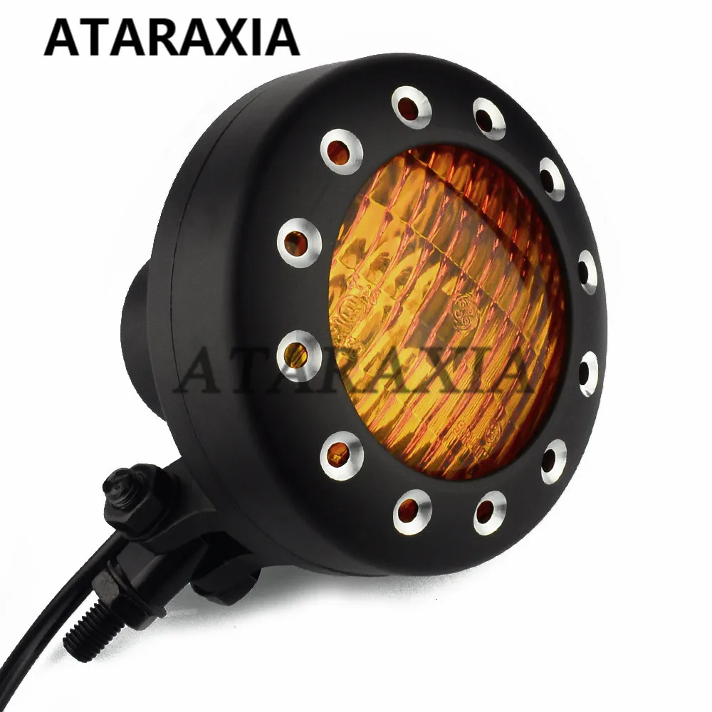 Motorbike Retro Vintage Headlights Beam Head Light Headlamp High/Low Beam Lamp For Harley Chopper Bobber Cafe Racer Cruiser