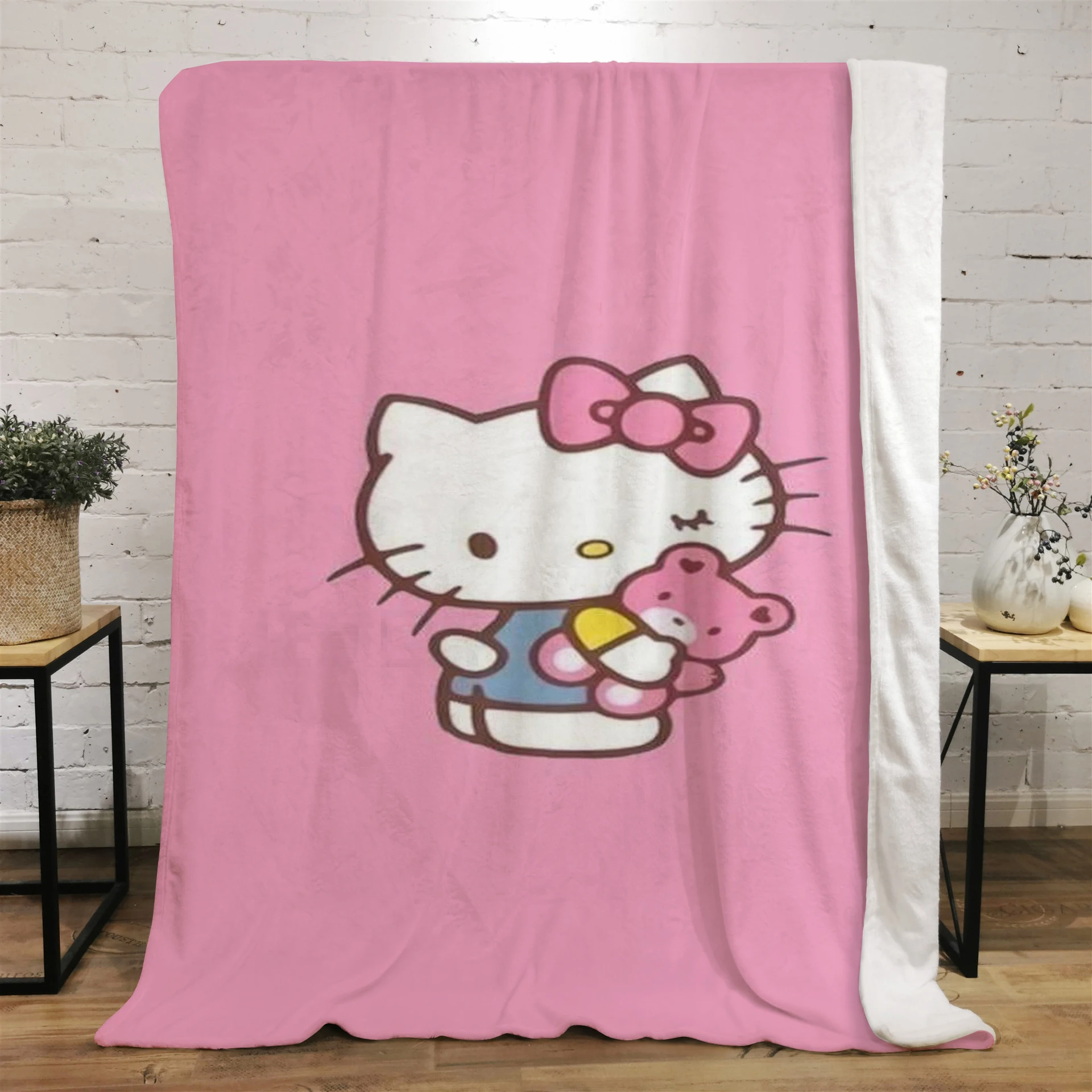 

Сезонные одеяла с героями мультфильмов Hello Kitty. Используется для диванов, кровати, гостиных, пикников для путешествий, одеял, тонкое одеяло, покрывало