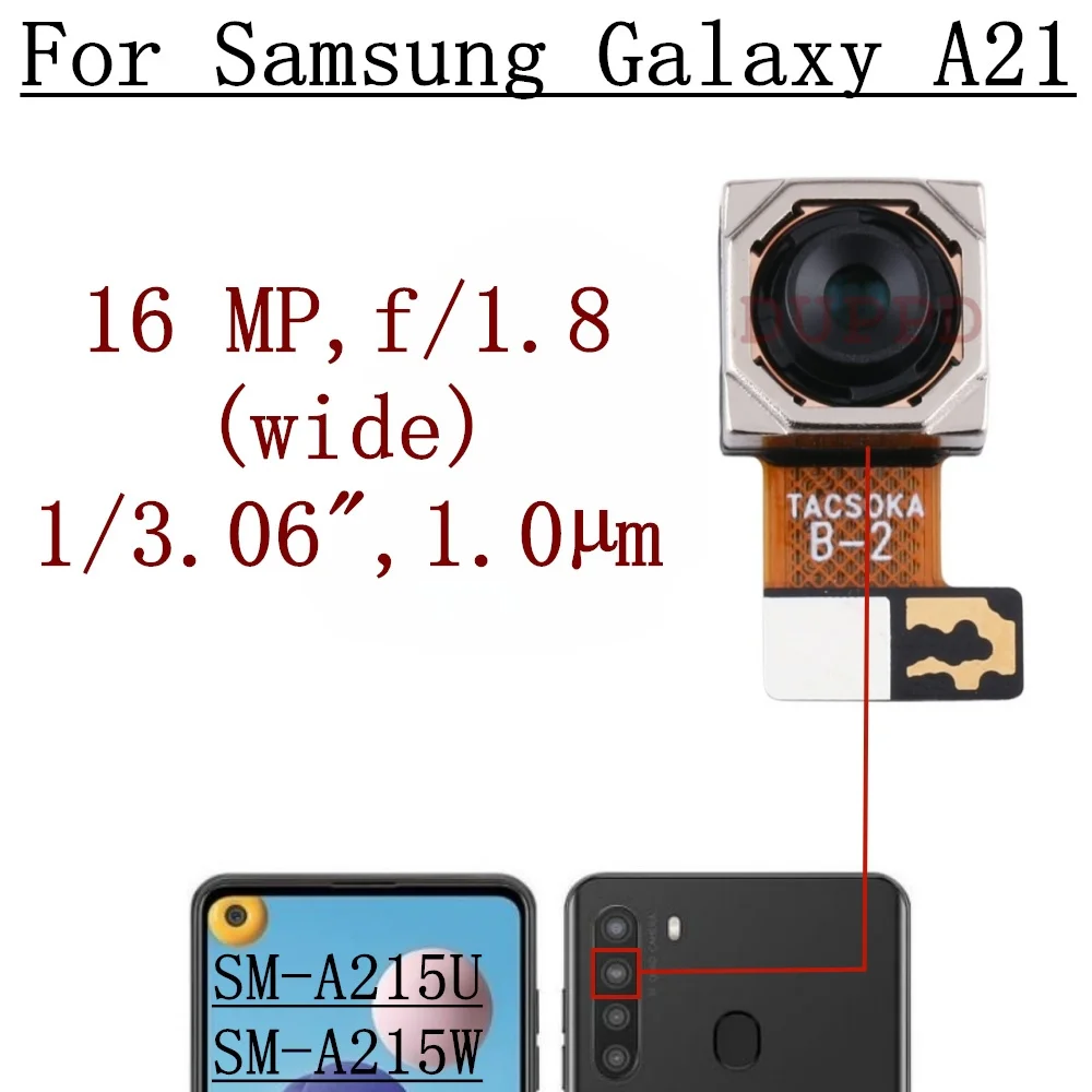 Rear Camera For Samsung Galaxy A71 A51 A41 A31 A21 A11 A01 5G Backside Back Facing Main Camera Module Flex Spare Parts