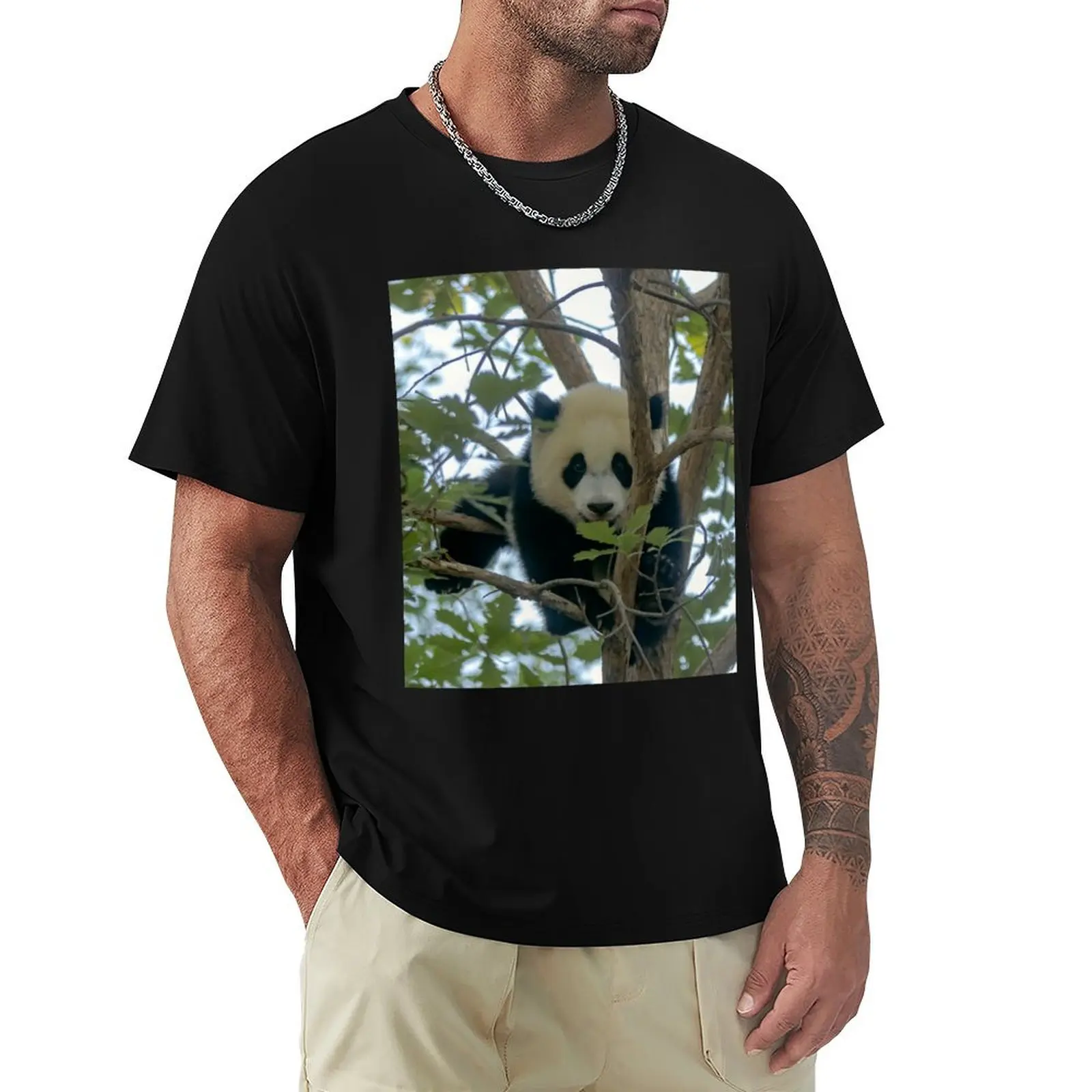 

Baby Panda Xiao Qi Ji at the National Zoo T-Shirt Casual Fashion Print Tee Top