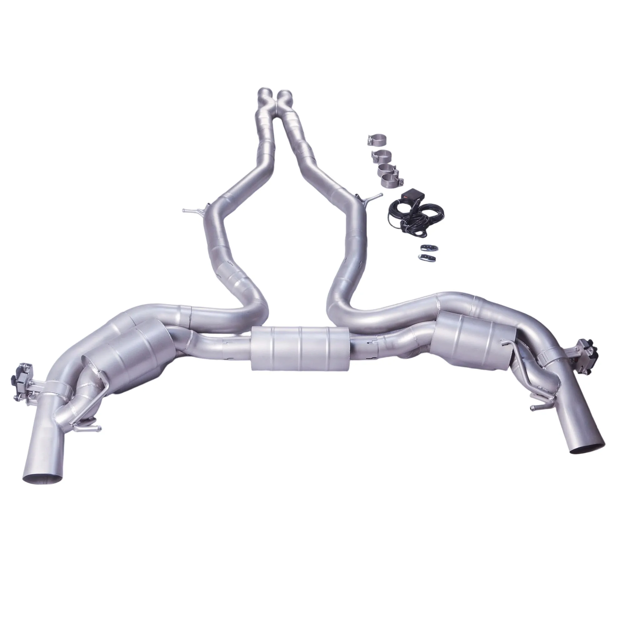 

[Custom product] Suitable for 2013-2020 Mercedes-Benz S63 c217 4.0T V8 Catback stainless steel performance valve double exhaust
