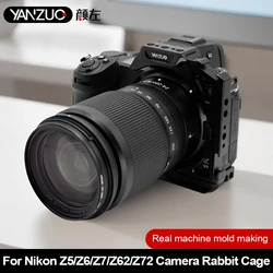 YANZUO Professional Photography Camera Quick Release Board for Nikon Z5 Z6 Z7 Z6II Z7II Fuselage Protective Frame Z7 Camera Cage