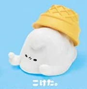 Figura de Ação YELL-Mini Sorvete Derretido, Estatueta Japão Gashapon, Brinquedos Cápsula Kawaii, Boneca Anime, Presente Bonito