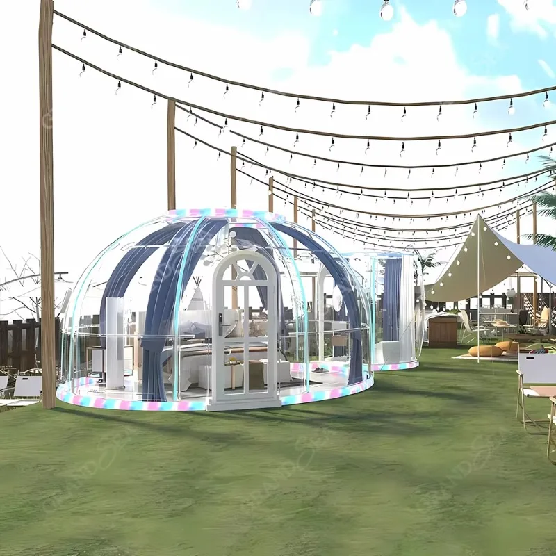 Outdoor Glamping House Customized Starry Sky Room Dome Tent Weather‑resistant Star View Shelter for Scenic Area Camping Venue