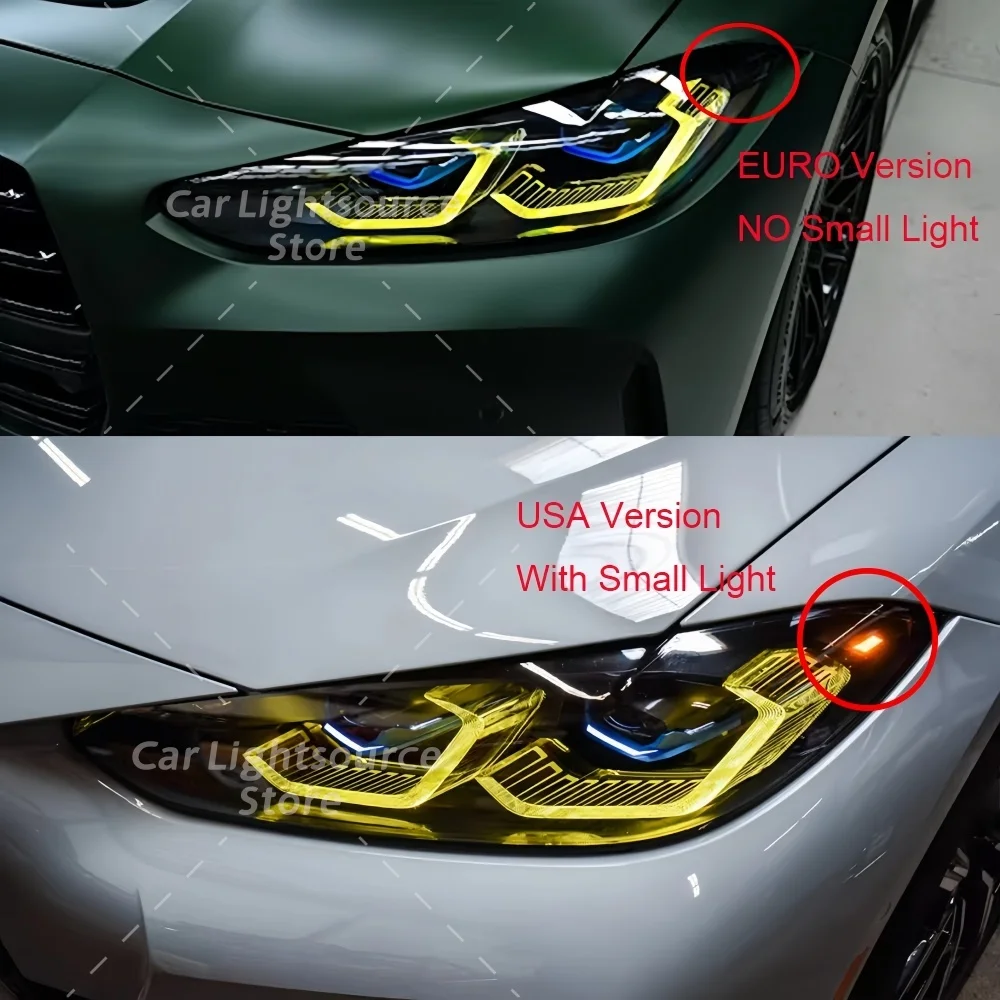 CSL Yellow DRL LED Module 63119851047 For BMW 430i M440i M3 G80 M4 G82 G83 G22 G23 G26 2021-2023 Daytime Running Lights Blue Red