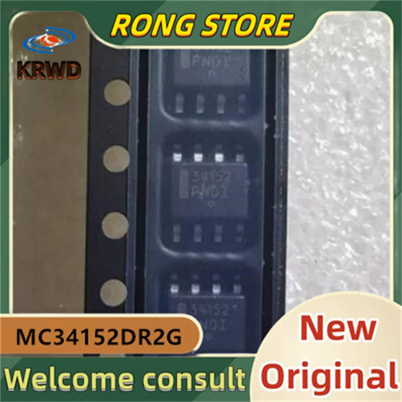 10PCS 34152  New Original MC34152DR2G MC34152DR MC34152D  SOP-8