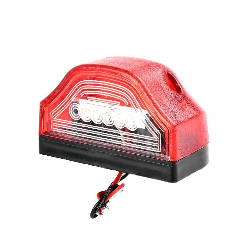 3 LED Number Lamps E9 12V-24V For Lorry Truck Trailer White Light Waterproof Car License Plate Light