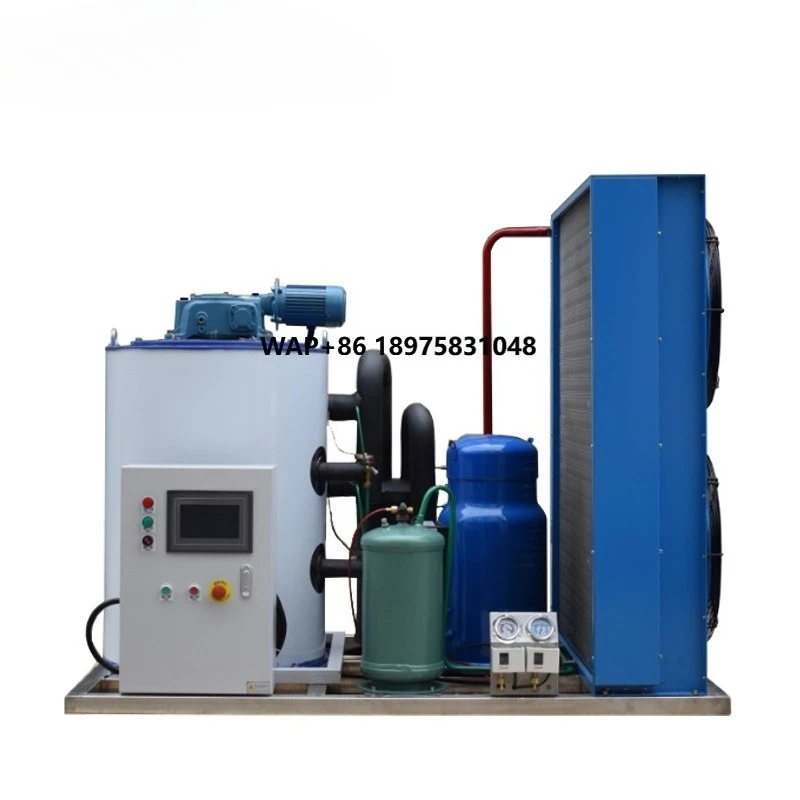 Industrial automatic ice making equipment Brine flake ice machine for fishing boats