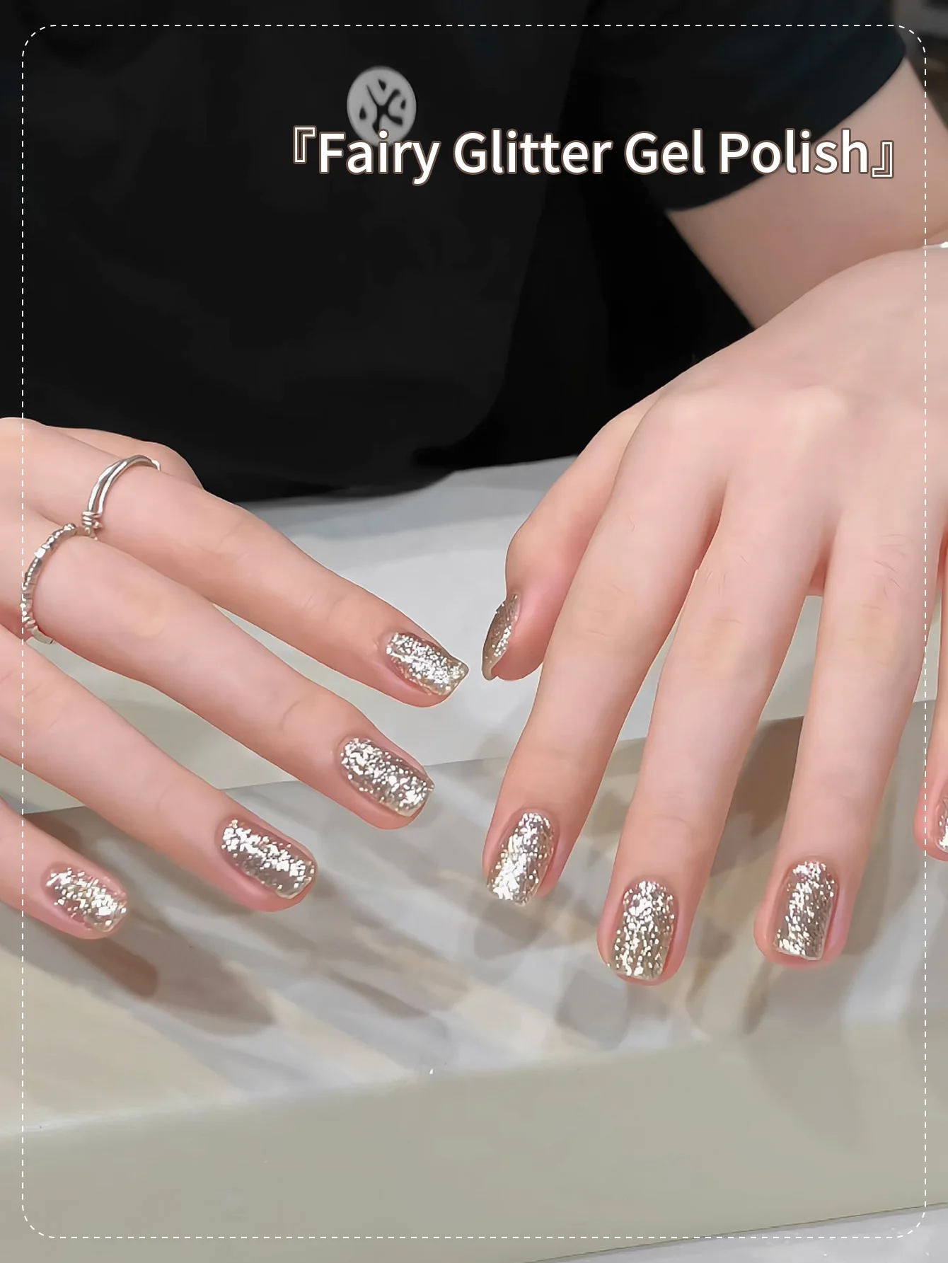 8g Champagne Gold Glitter Reflective Nail Gel Polish  Sparkling Nail Gel Varnis Semi Permanent UV Gel Nail Art Gel