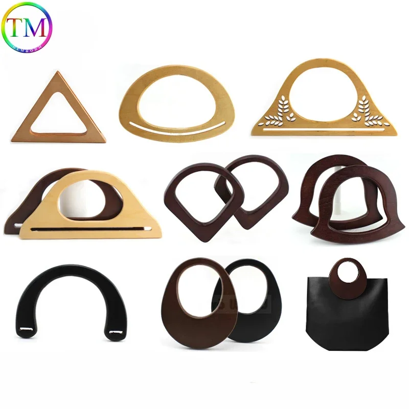 Wooden Bag Handles DIY Replacement Handbag Tote HandlesDecorative DIY Classic Bags Handbag Tote Replacement Making  Accessories