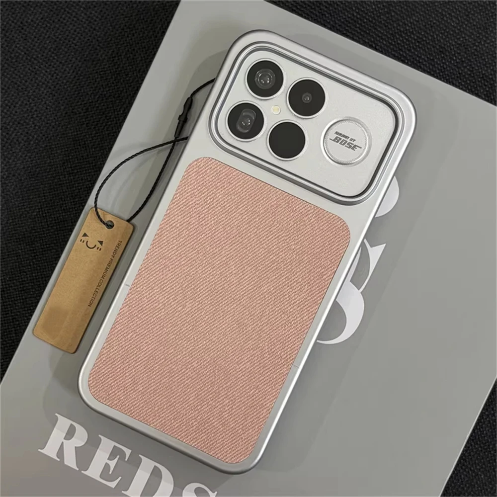 Modische Schutzhülle aus Leinenfaser mit magnetischer Hartschale für Xiaomi Mi 17 Pro Max POCO F9 F8 Ultra, kabelloses Laden, schlanke Hartschale – Detail 10