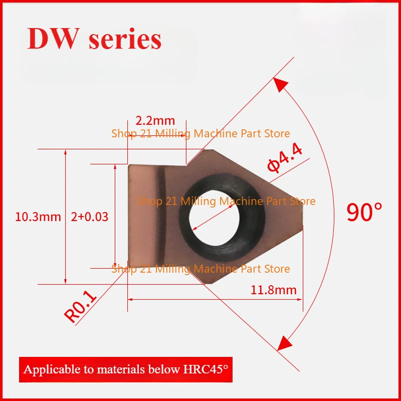 Keyway Broaching Cutter Carbide Insert Blade for CNC Machine To Cut Blind Internal Keyway Slot Groove Spline Shaft
