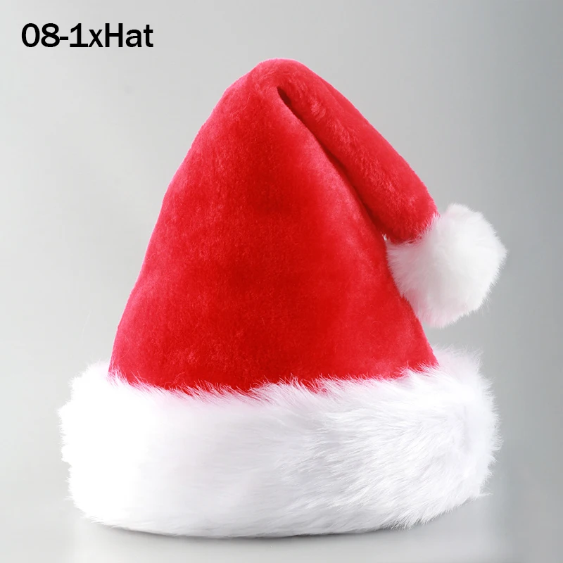 Kerstmuts Kerstman Baard Pak Feestjurk Accessoires Kerstmuts Pruik Baard Festival Podium Rollenspel Hoofddeksels