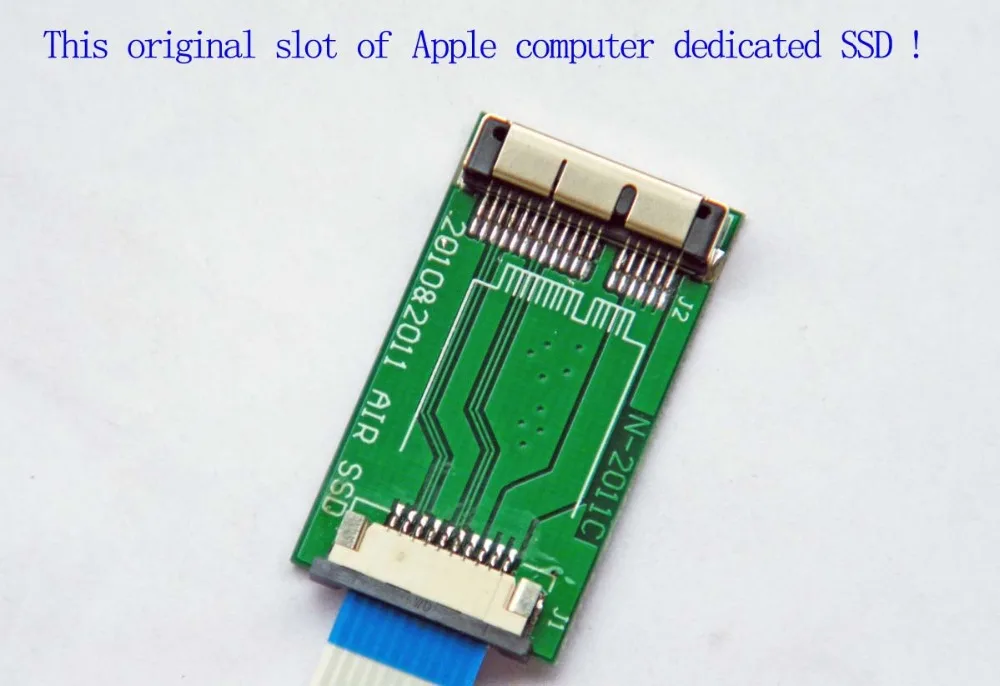 Apple Laptop Air SSD Split Adapter Card dla A1369 A1370 MC969 MC968 MC965 Kompatybilny z modelami 2010/2011