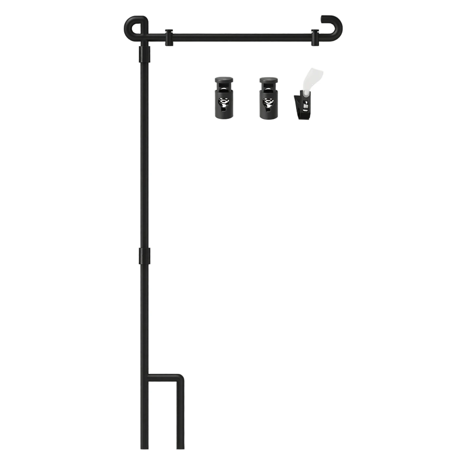 Outdoor Garden Flag Pole Yard Metal Decorative Flag Holder Garden Flag Stand for Holiday Banners Backyard Lawn Decoration
