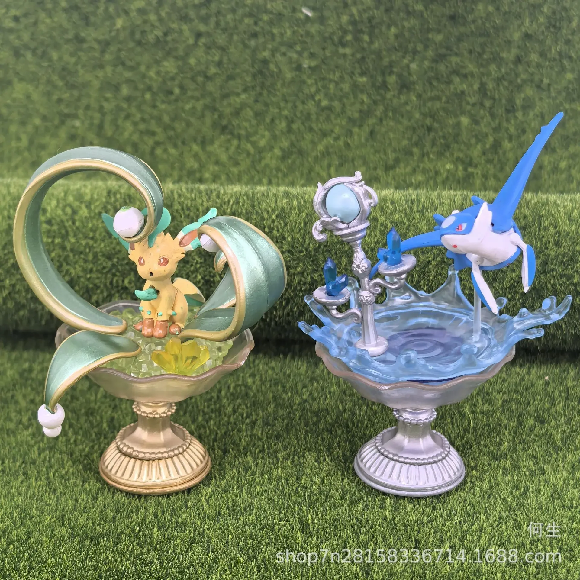 

Re-Ment Pokemon Gemstone Collection Series Bind Box игрушки Gengar Latias Latios Ninetales фигурка модель орнамент подарки для детей