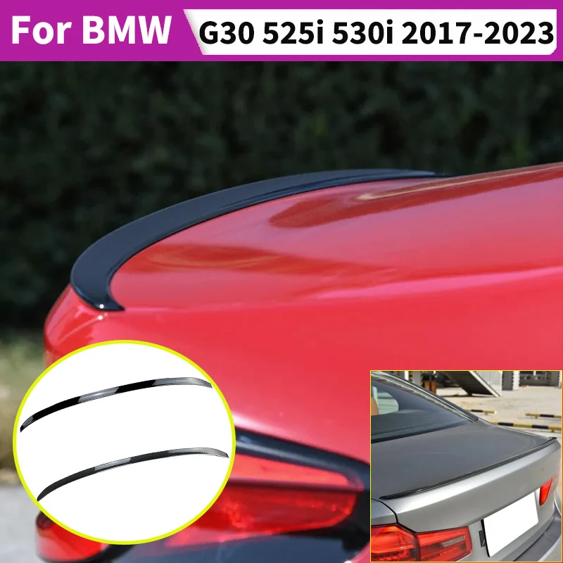

Задний спойлер багажника, крыло для BMW 5 серии G30 525i 530i 2017-2023 M5, стиль автомобиля, версия хэтчбека, крыша, хвостовой плавник, автоаксессуары