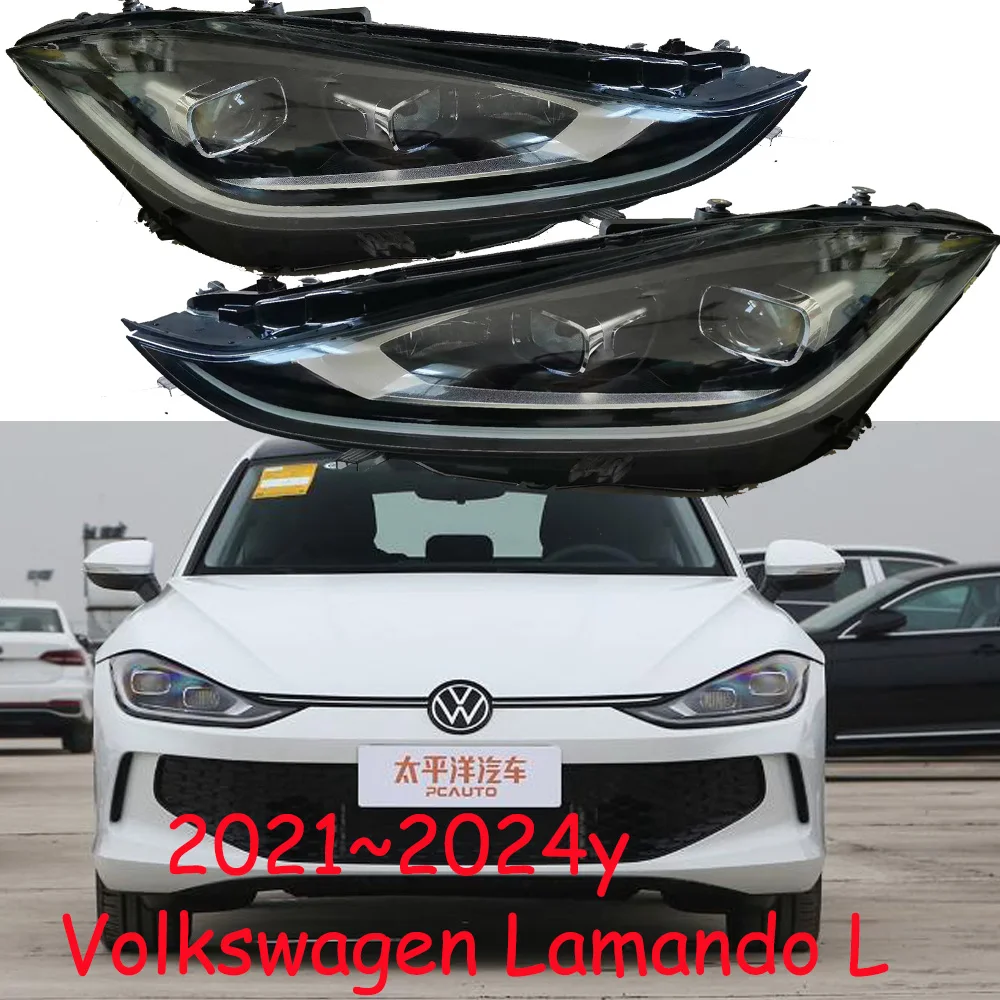 

Автомобильный передний фонарь для Volkswagen Lamando L, фара 2021 ~ 2023y, автомобильные аксессуары, противотуманные фары DRL для VW Lamando L