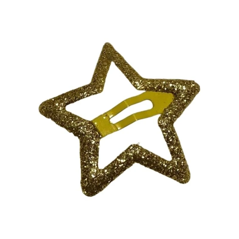 Metal Hairpin Five-pointed Star Hair Clip Girl Barrettes Children Side Clip Hair Decorate Bangs Hairpin Hair Accessories