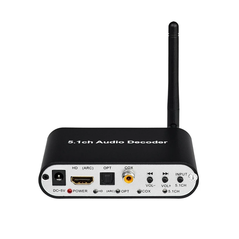 

DAC651C 5.1 Audio Decoder Bluetooth 5.0 Receiver DAC DTS AC3 FLAC APE HD To Compatible Extractor Converter