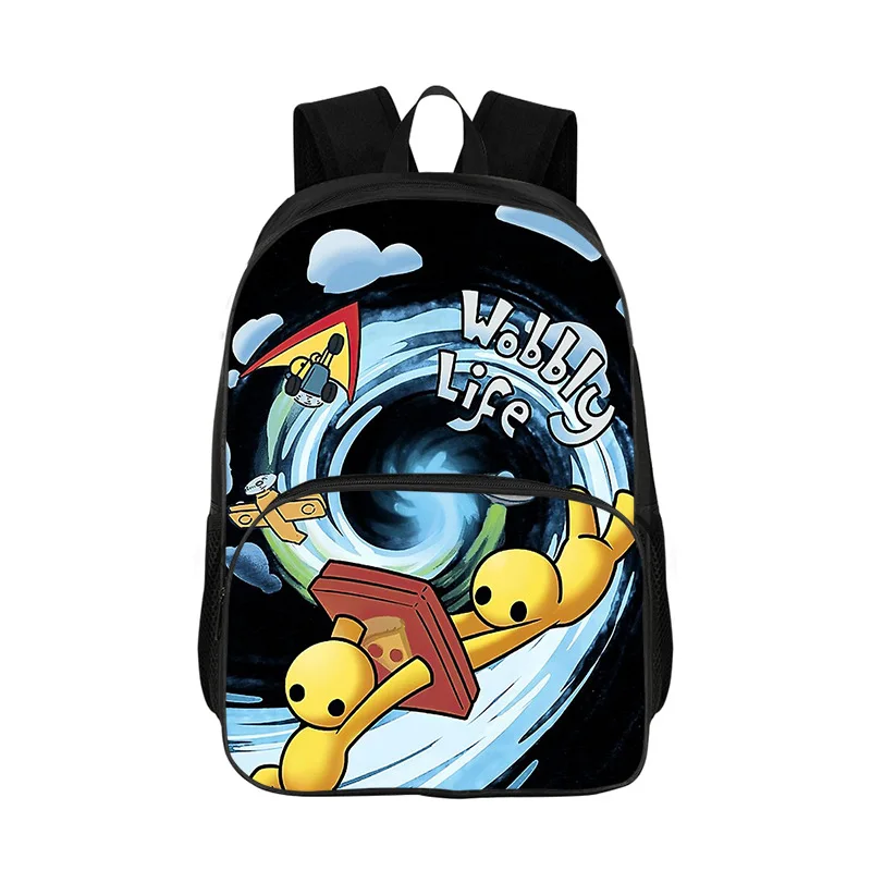 Wobbly Life Gaming Funny Backpack Elementary High College School Student Hot Games Bookbag Men Women Daypack Sports