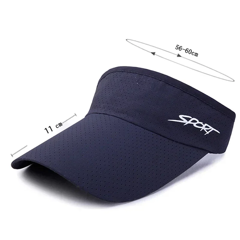 Summer Sun Hats UV Protection Top Empty Adjustable Visor Cap Sports Tennis Golf Running Sunscreen Baseball Cap image 5