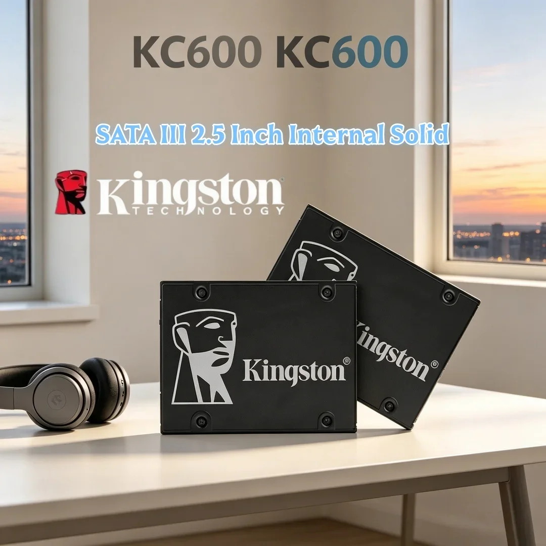 Smooth Game Kingston KC600 SATA3 2.5 Inch HD SSD 512GB 1TB 2TB Fast Internal Storage Hard Disk For Gaming PC