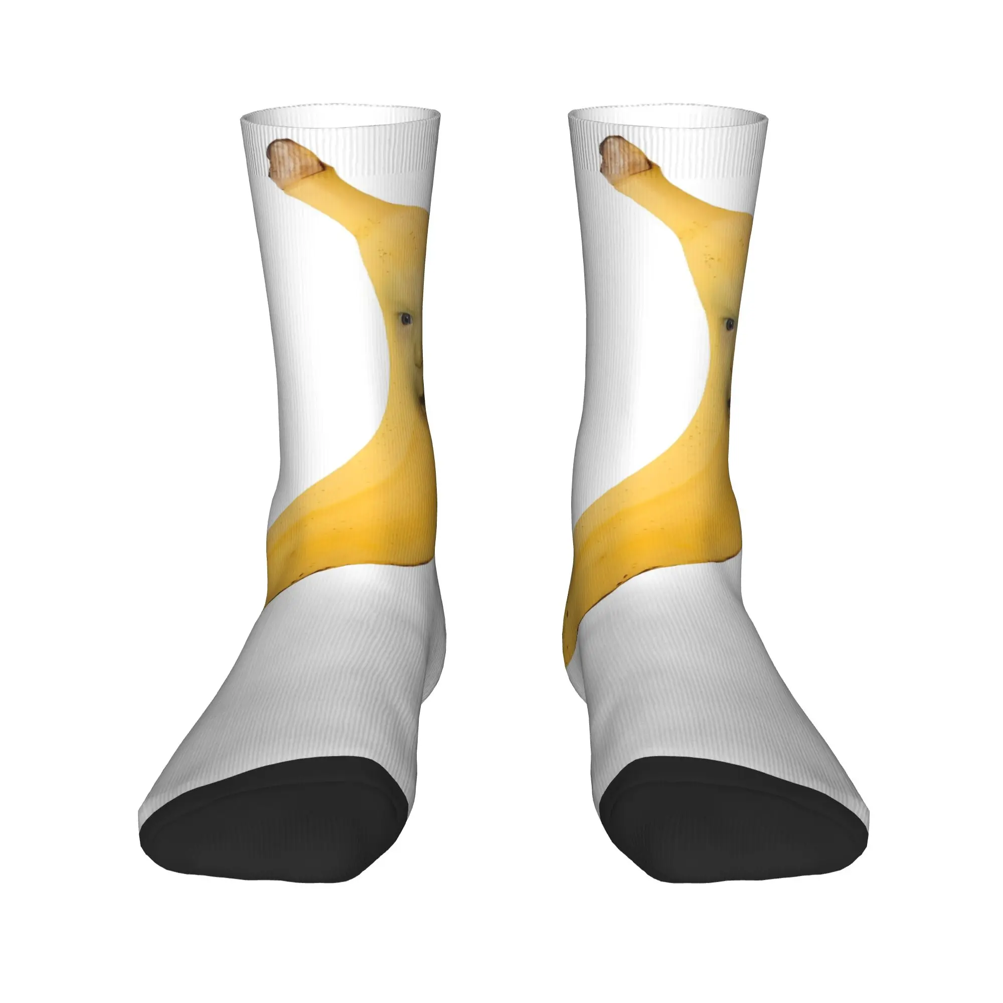 مضحك سخيف AI الموز الجنرال Z ميمي الدماغ الفكاهة الفاكهة عشاق الجوارب المضادة للانزلاق جوارب الرجال الجوارب المريحة الخريف الجوارب
