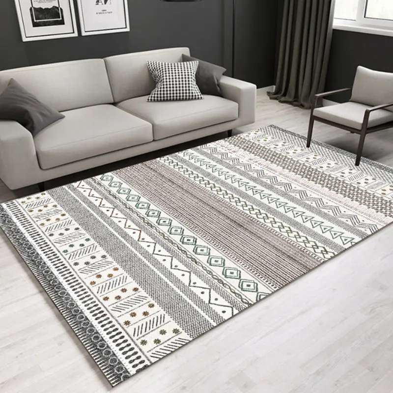Nordic carpet living room home simple modern sofa blanket bedroom bedside full of geometric coffee table floor mat