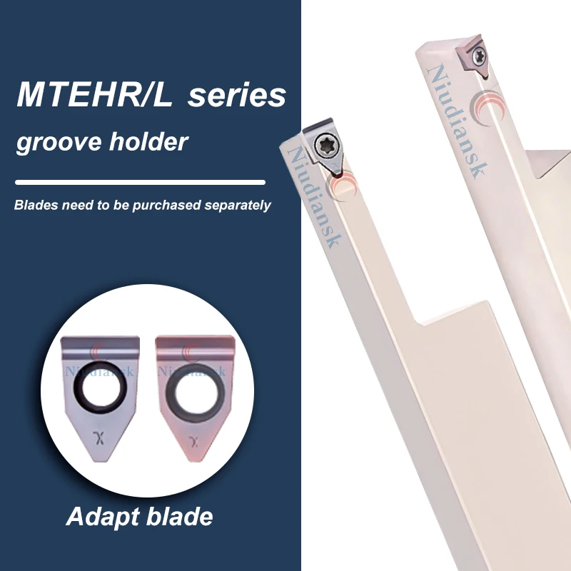 Large Deep Gooving Cutter Holder MTEHR2020K08-T40 MTEHR2525M08-200-800T40 End Face Groove Tool Rod FD08/10/12/14 Slotting Blade