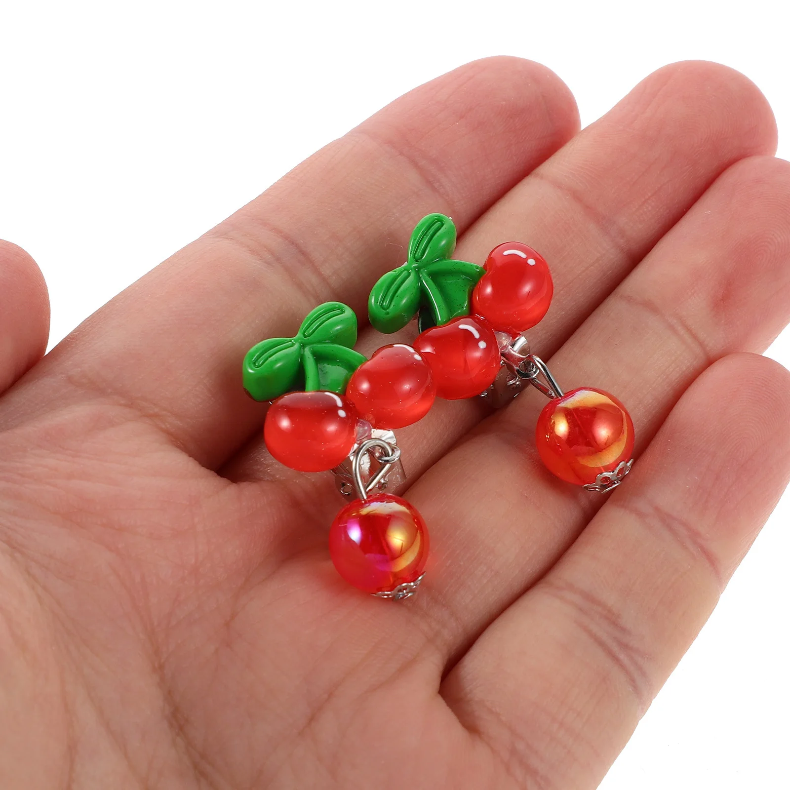 

7Pairs Clip on Earrings for Girls Unpierced Ear Clips Cute Fruit Designs Kids Party Jewelry Kids Clip on Earrings