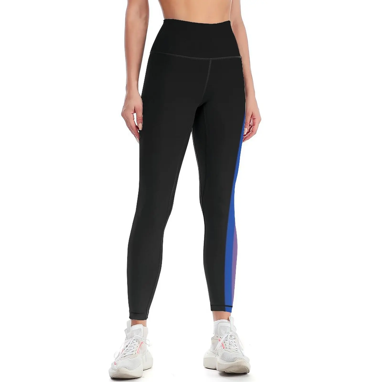 

Bi Pride Flag Minimalist Leggings Jogger pants Leginsy push up for physical Womens Leggings