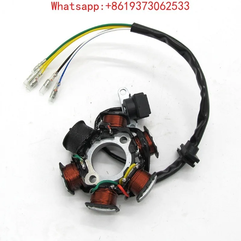 

Магнитная катушка для мотоциклов и квадроциклов Gy6 125cc 150cc 6 CD110-6 DC, 6 полюсов, 5 проводов