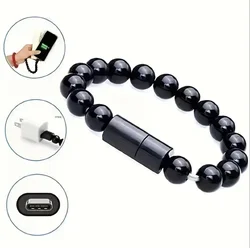 Bracelet USB cable Portable Fast Charging USB Micro Type C Charger Cord For iPhone15 14 13 12 Pro Max X Samsung Xiaomi Huawei